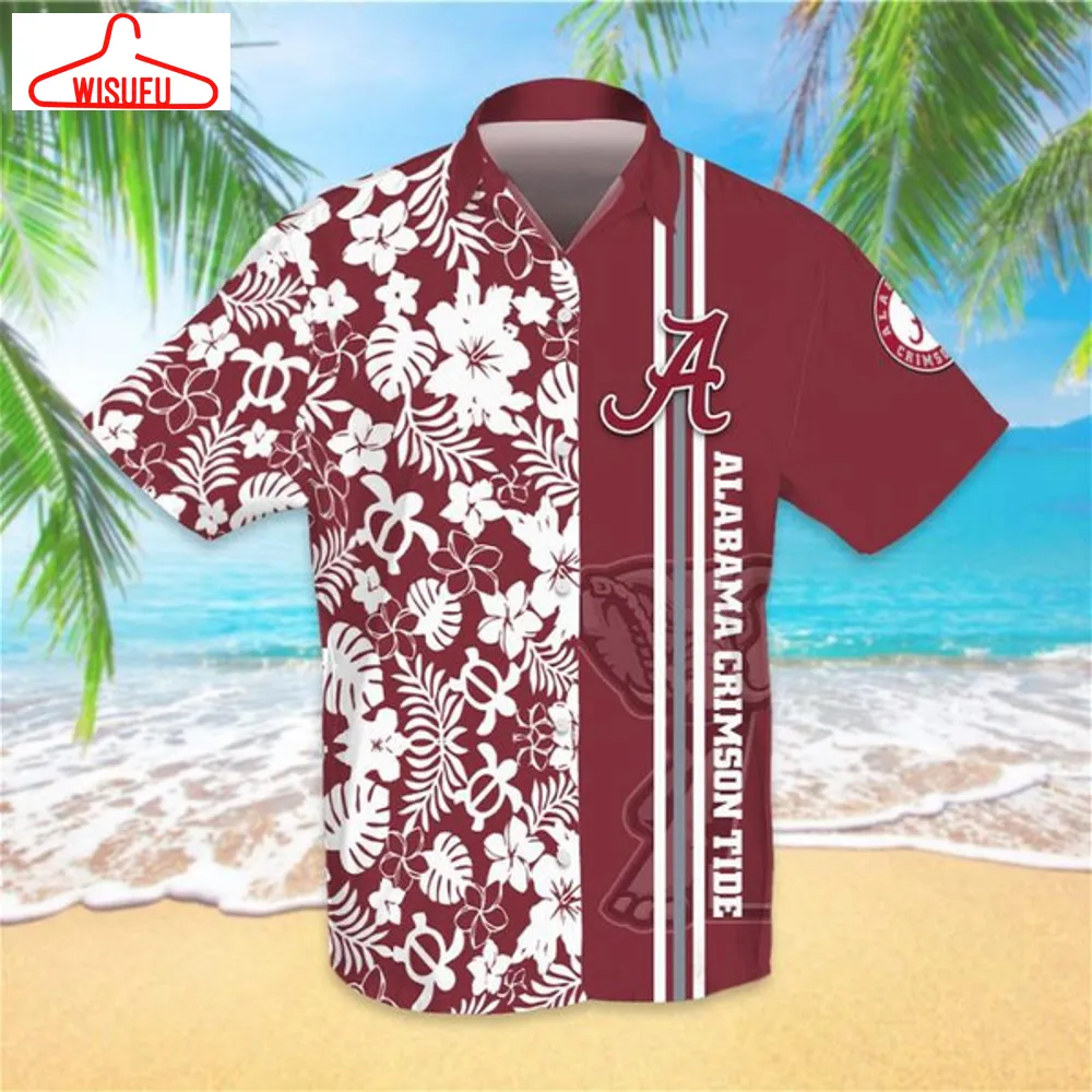 Alabama Crimson Tide Custom No12 Hawaiian Shirts, 3d All Over Print Best Gift Ideas, New Fashion Gifts