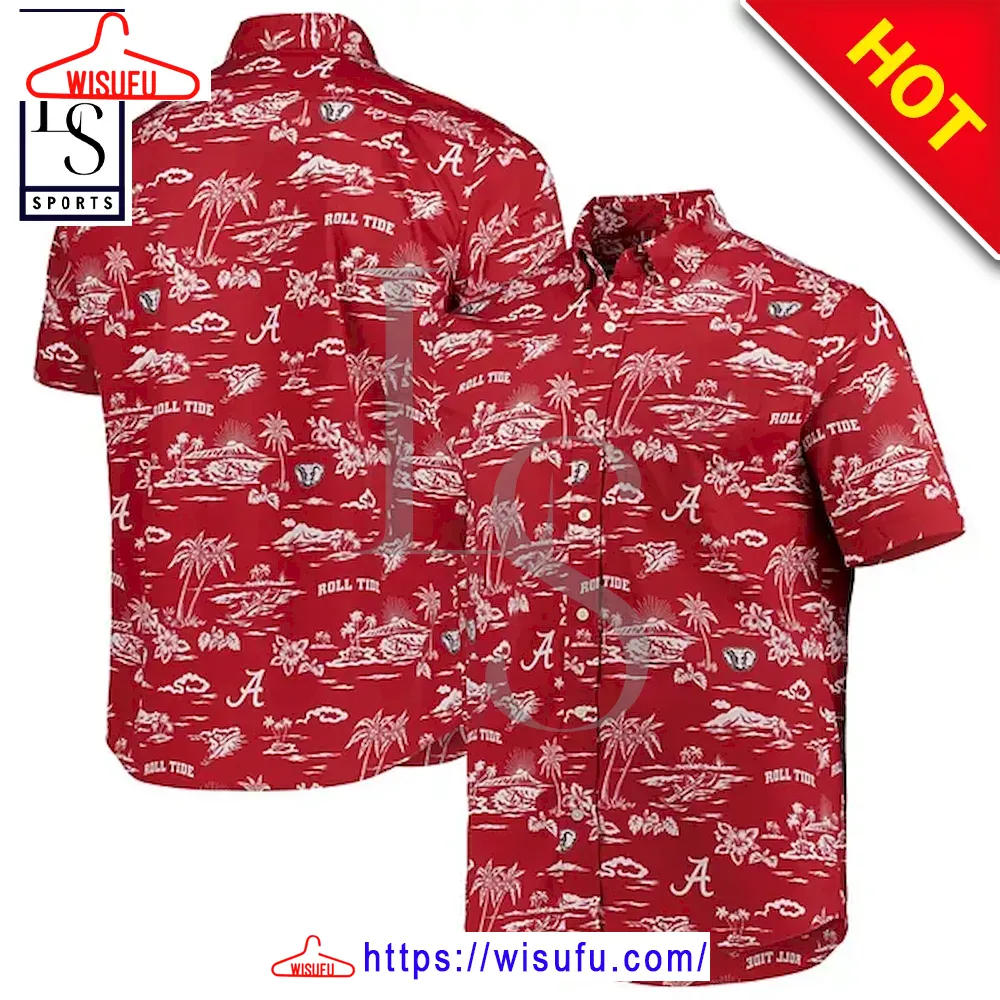 Alabama Crimson Tide Football Island Custom Hawaiian Shirt, New Fashion Gifts