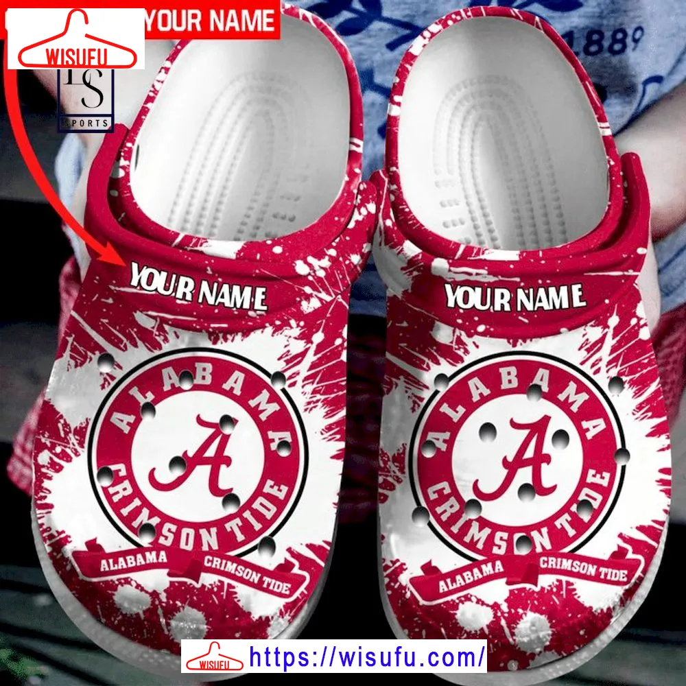 Alabama Crimson Tide Personalized Clogs Clog Shoes