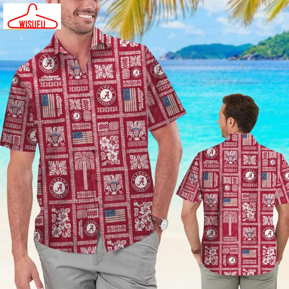 Alabama Crimson Tide Summer Commemorative Hawaiian Shirt, New Fashion Gifts