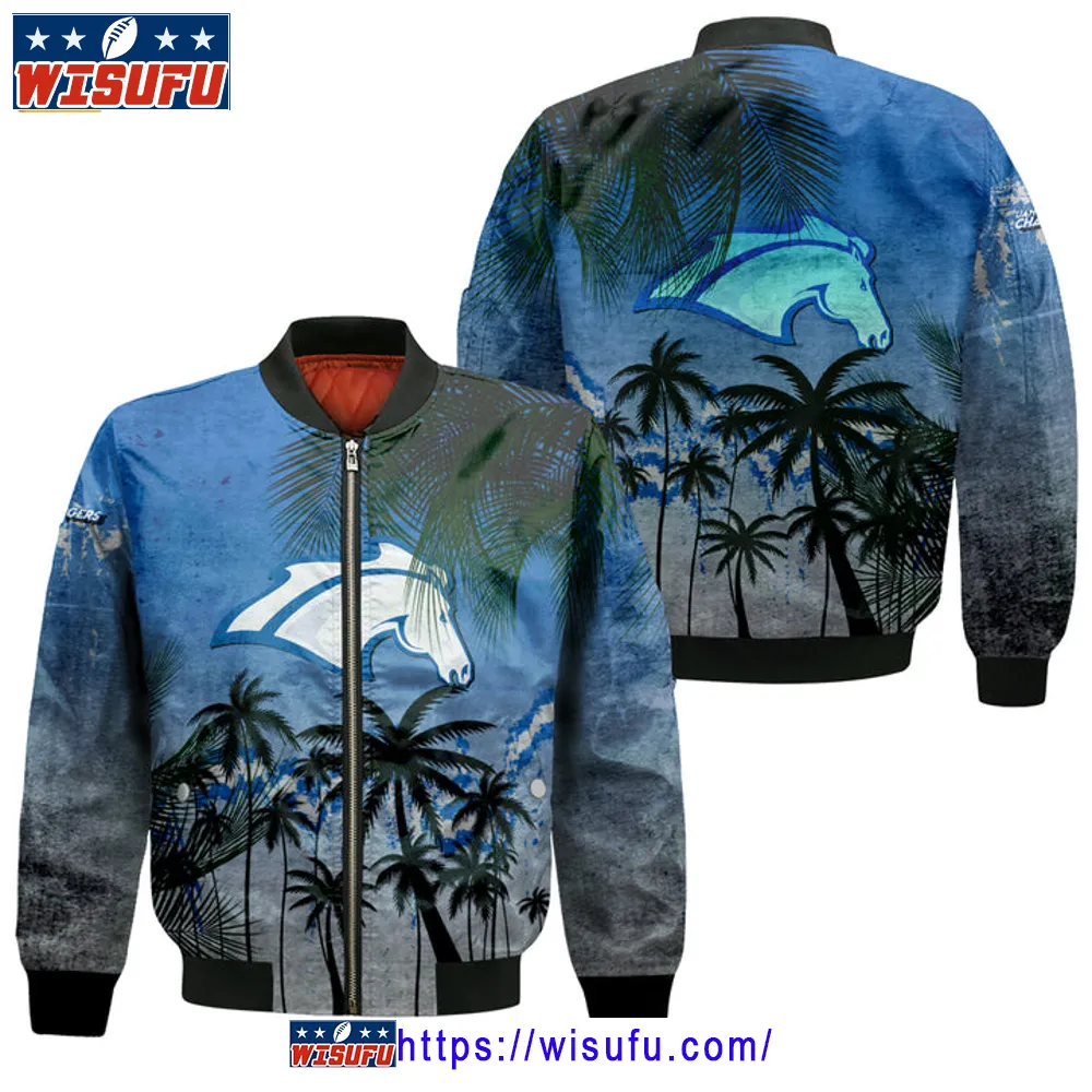 Alabama Huntsville Chargers Coconut Tree Tropical Grunge Bomber Jacket