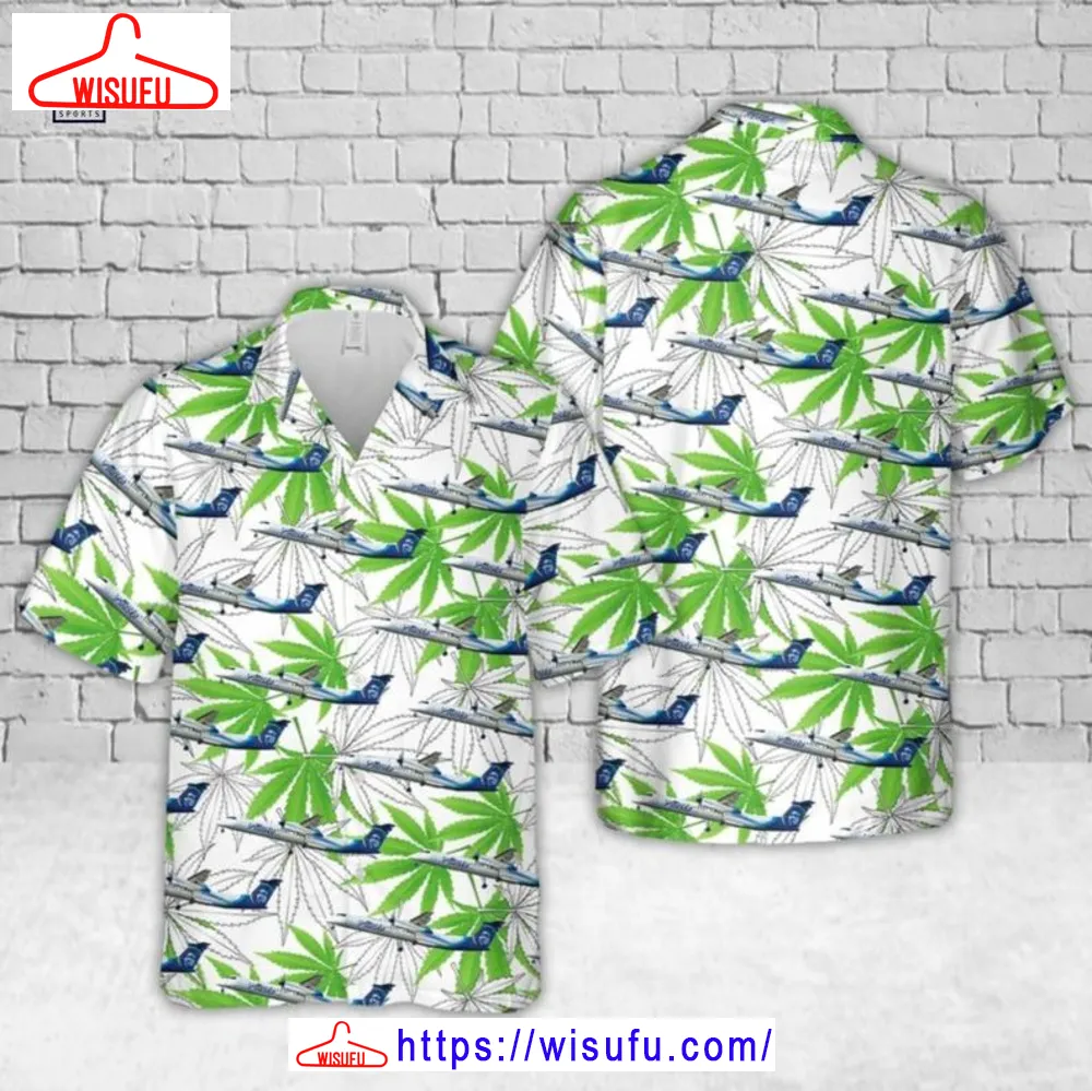 Alaska Airlines Bombardier Q400 Hawaiian Shirt, New Fashion Gifts