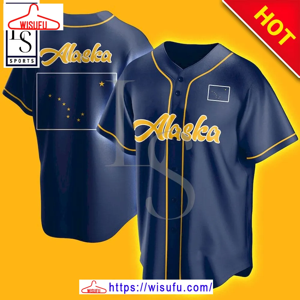 Alaska Flag Jersey Shirt, New Fashion Gifts