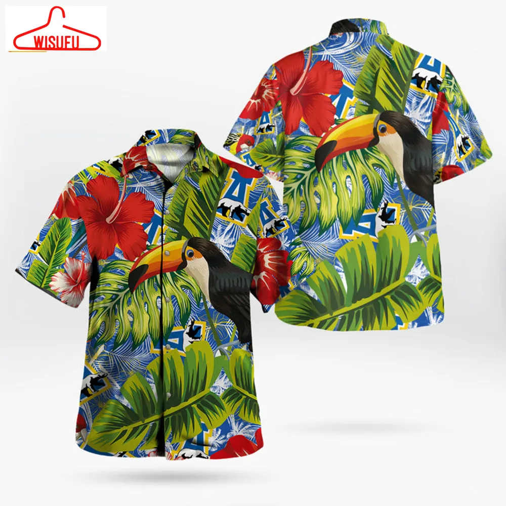 Alaska Nanooks Parrot Pattern Tropical Garden Hawaii Shirt, New Fashion Gifts