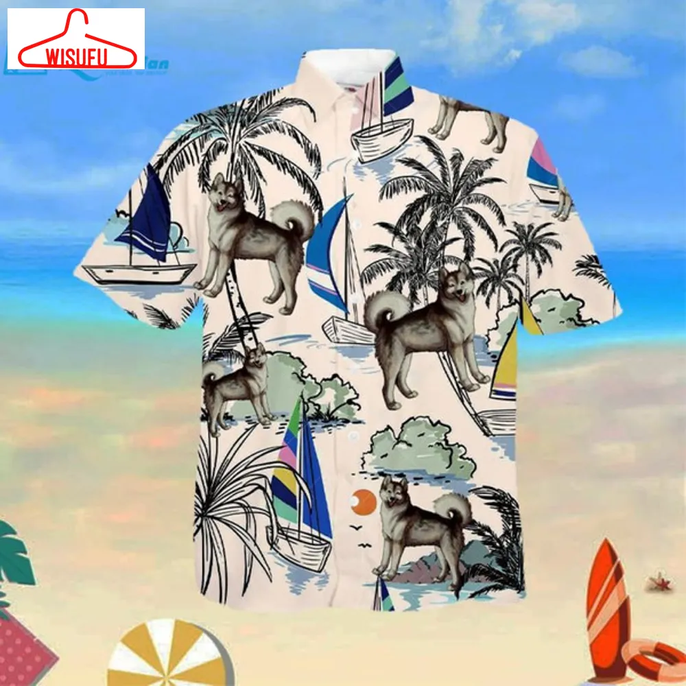 Alaskan Malamute Summer Beach Hawaiian Shirt, Best Gift Ideas, New Fashion Gifts