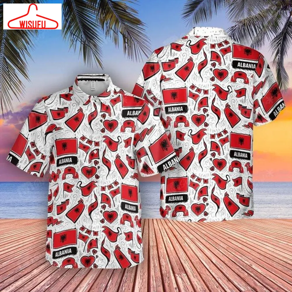 Albania Flag Hawaiian Shirt - For Men & Women - Adult Best Gift Ideas, New Fashion Gifts