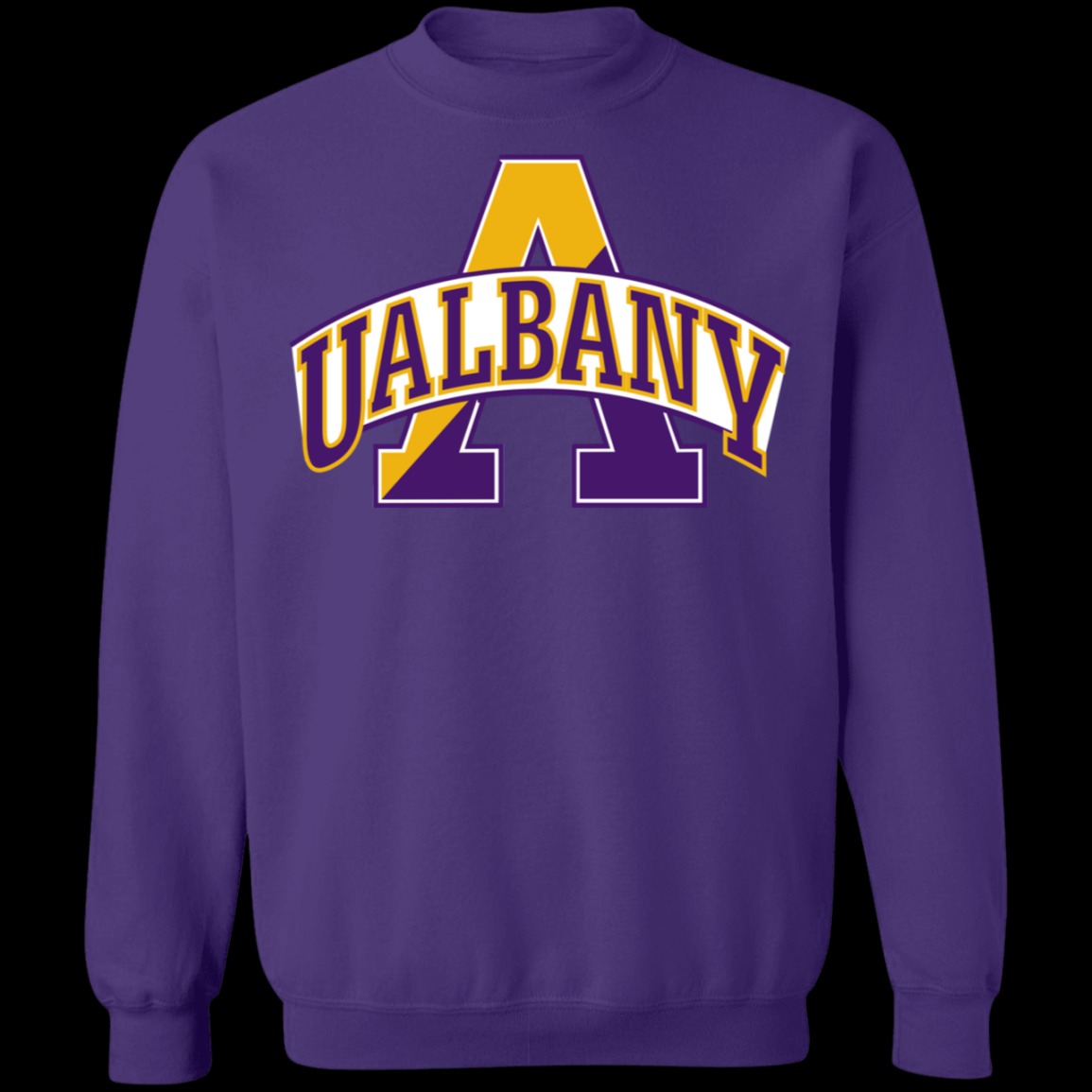 Albany Great Danes Logo Crewneck Unisex  Sweatshirt-Purple