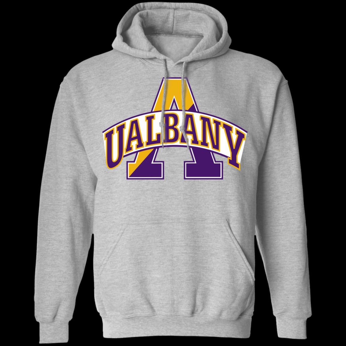 Albany Great Danes Logo Unisex Pullover Hoodie-Sport Grey