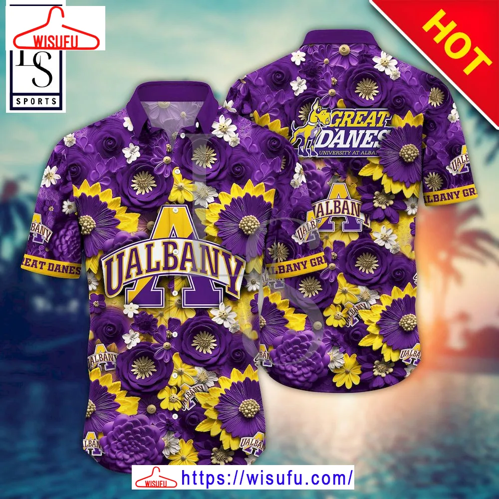 Albany Great Danes Nca-a Trending Summer Hawaiian Shirt, New Fashion Gifts