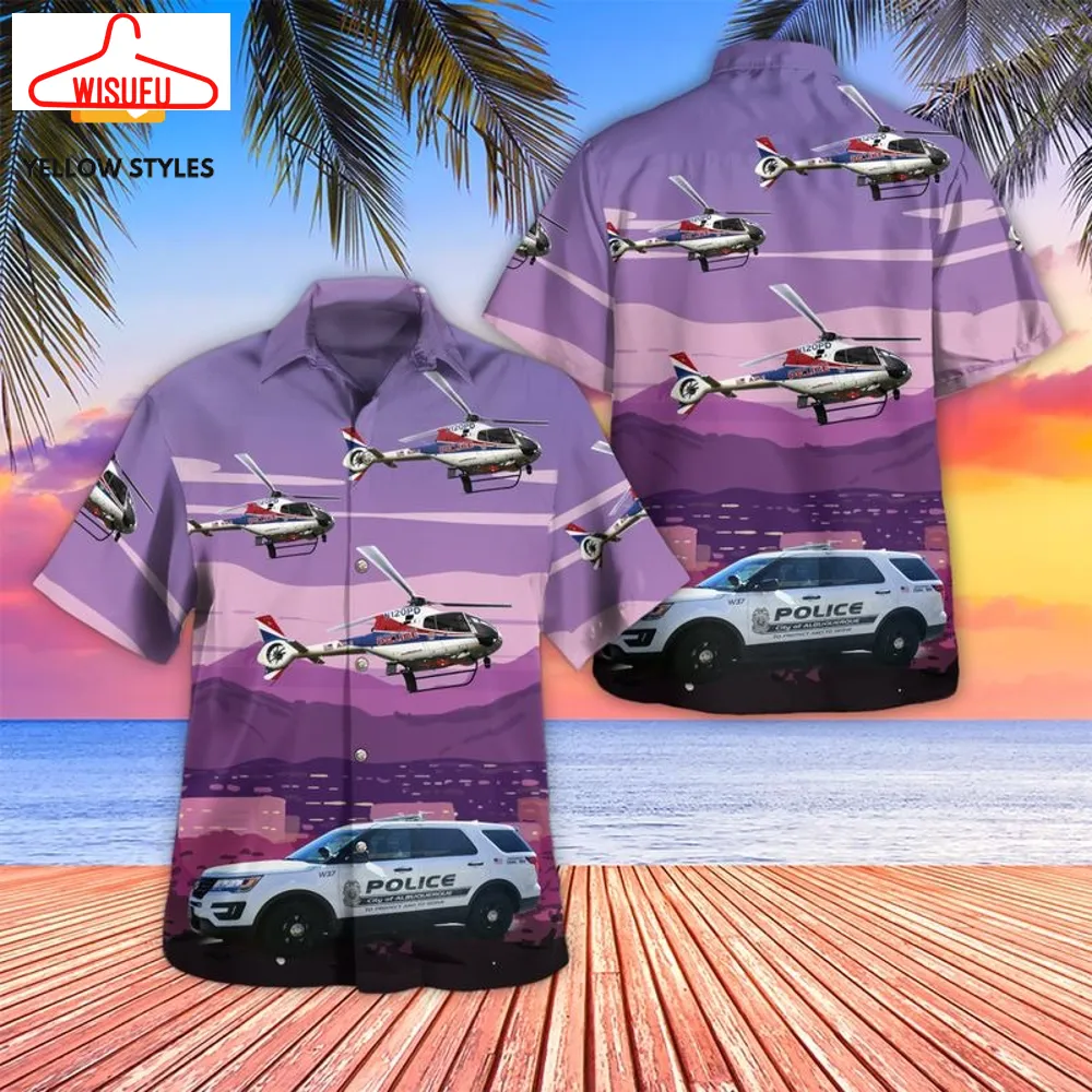 Albuquerque Police Department For-d Police Utility And Eurocopter Ec-120b Colibri Hawaiian Shirt, New Fashion Gifts