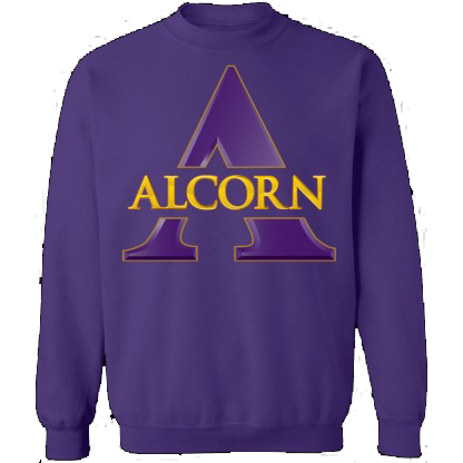 Alcorn State Athletics Logo Crewneck Unisex Sweatshirt-Purple