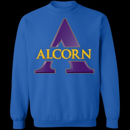 Alcorn State Athletics Logo Crewneck Unisex Sweatshirt-Royal