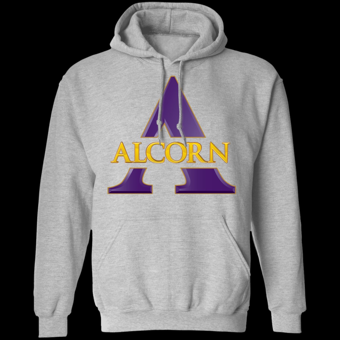 Alcorn State Athletics Logo Unisex Pullover Hoodie-Sport Grey