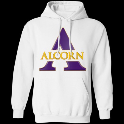 Alcorn State Athletics Logo Unisex Pullover Hoodie-White