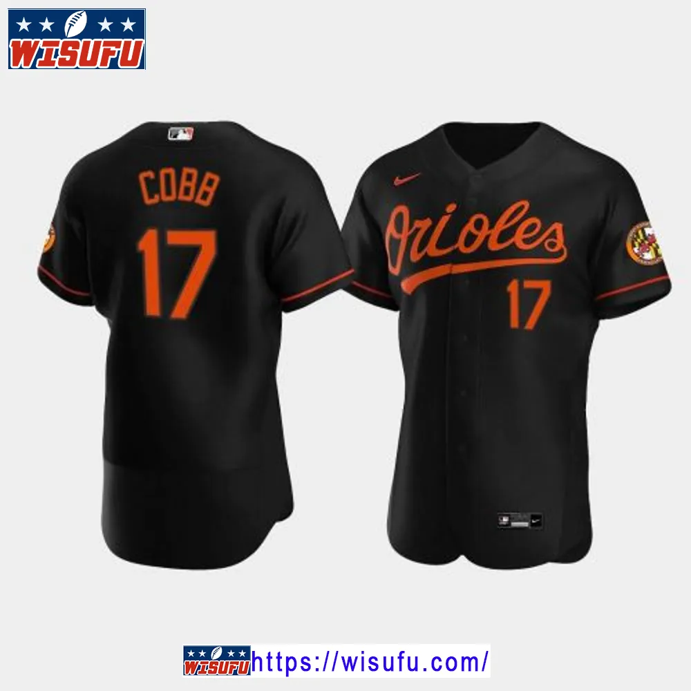 Alex Cobb 17 Baltimore Orioles Black Alternate Jersey Jersey