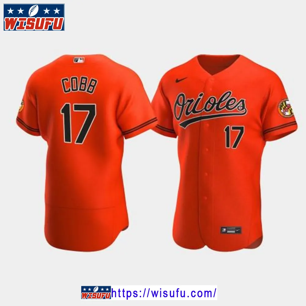 Alex Cobb 17 Baltimore Orioles Orange Alternate Jersey Jersey