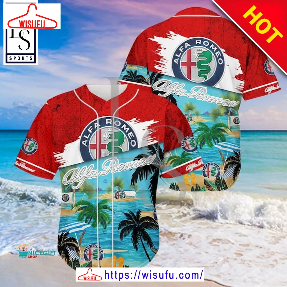 Alfa Romeo Aloha Island Baseball Jersey, New Fashion Gifts