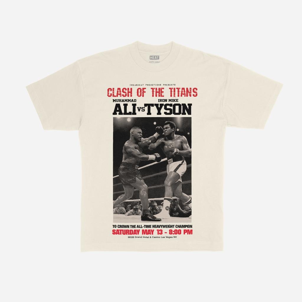 Ali vs Tyson Clash of the Titans Graphic T-Shirt