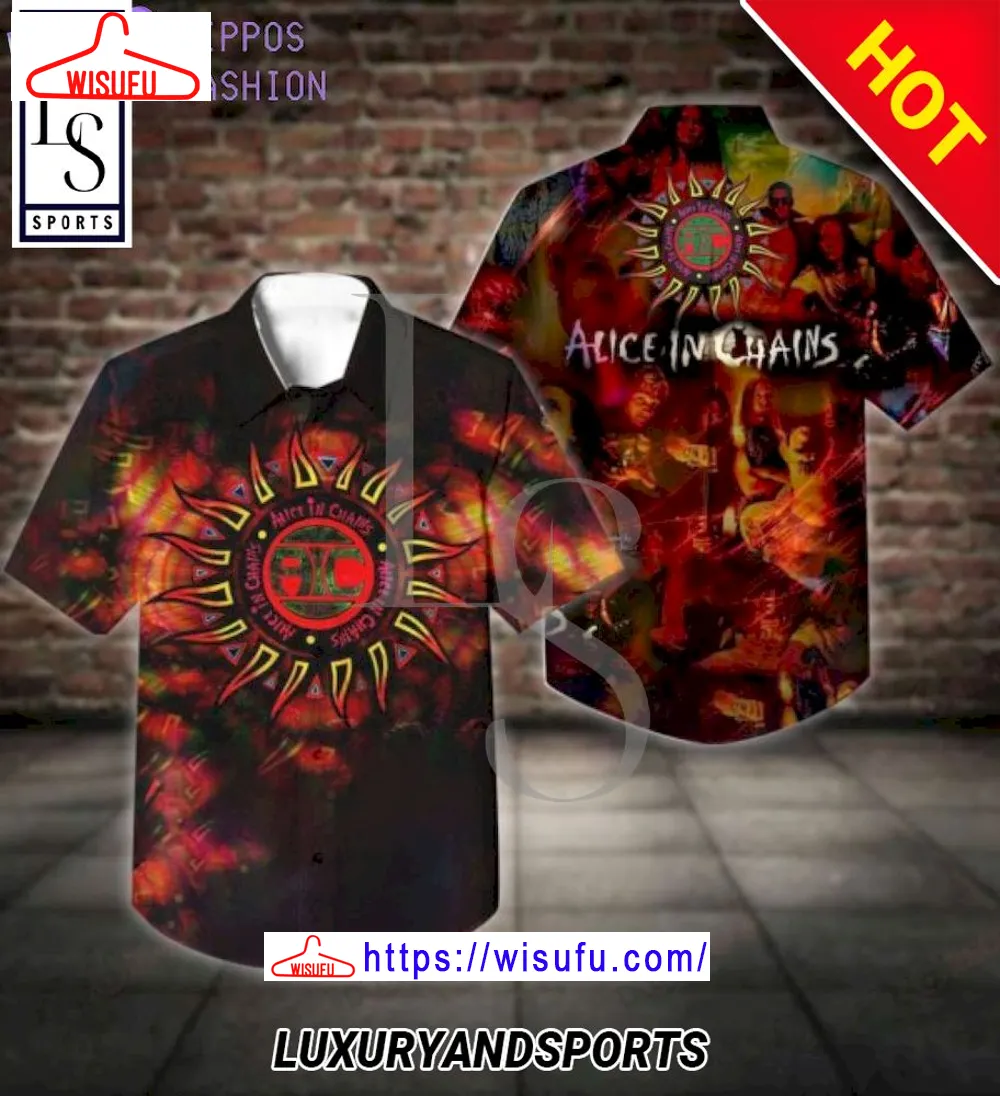 Alice In Chains American Rock Hawaiian Shirt, New Fashion Gifts