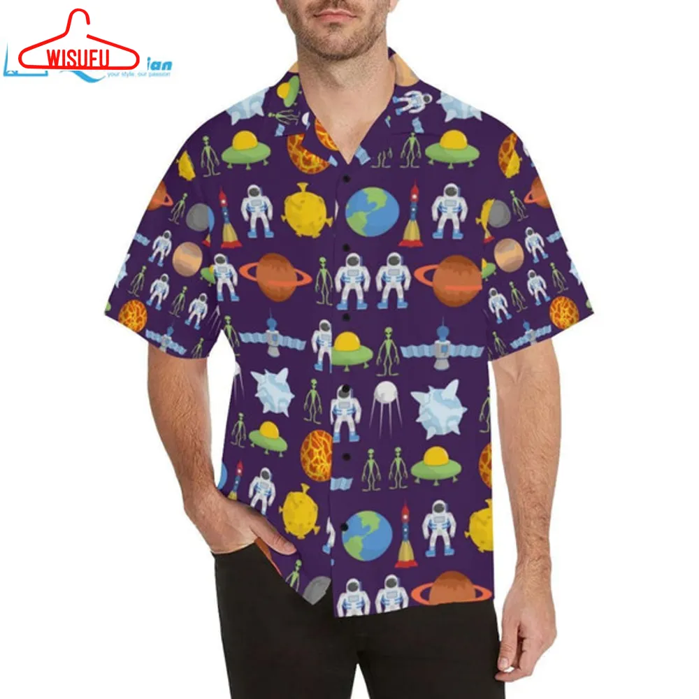 Alien Astronaut Planet Hawaiian Shirt, Best Gift Ideas, New Fashion Gifts Vtbl88441