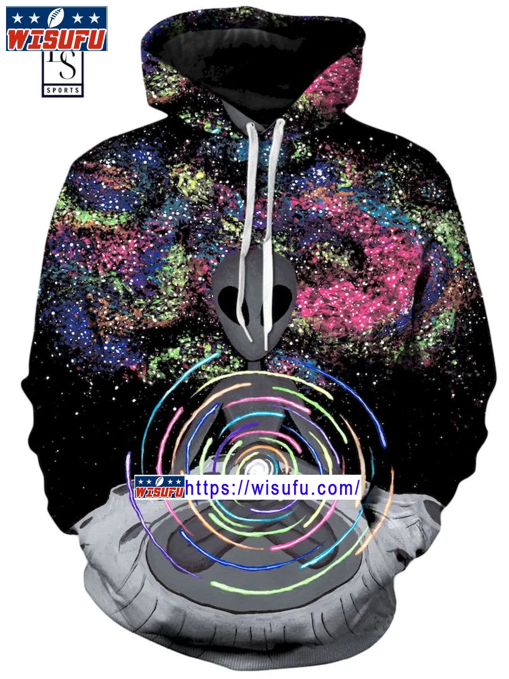 Alien Brainwash Unise-x Hoodie