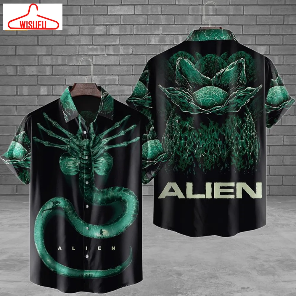 Alien Monster Horror Movie Hawaiian Shirt, New Fashion Gifts