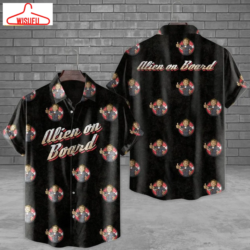 Alien On Board Horror Movie Hawaiian Shirt, New Fashion Gifts