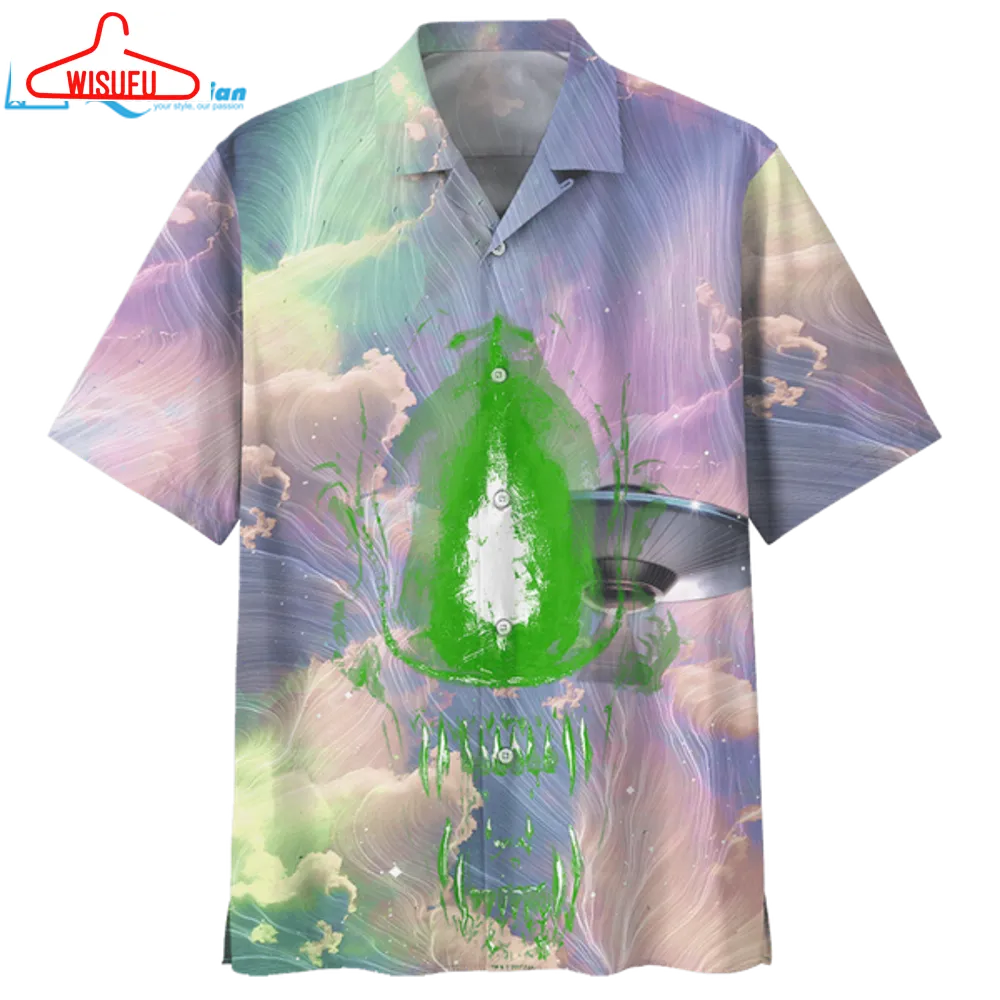 Alien Purple Awesome Design Unisex Hawaiian Shirt, Best Gift Ideas, New Fashion Gifts