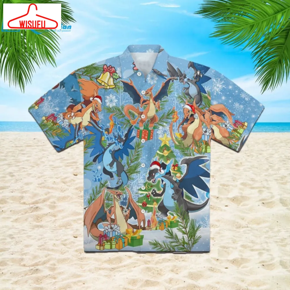 All I Want For Christmas Is Charizard Hawaiian Shirt For Men & Woman- Adult -, Best Gift Ideas, New Fashion Gifts