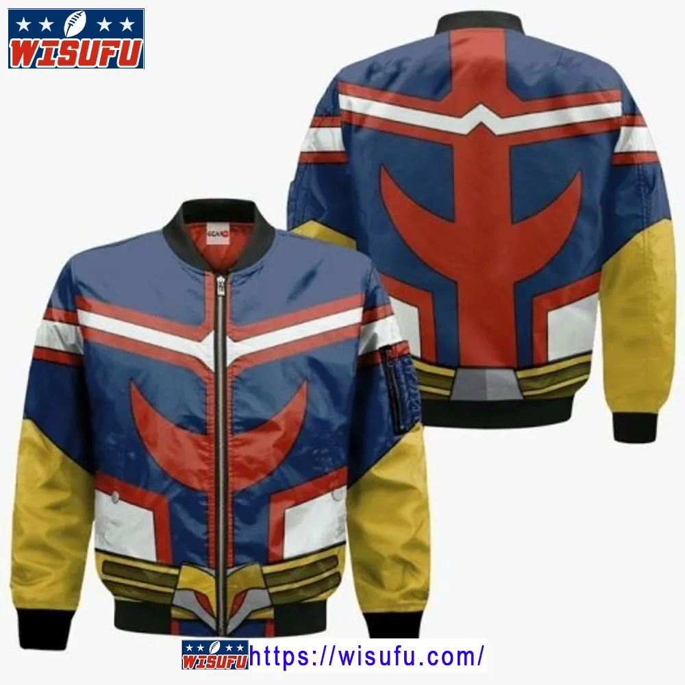 All Might My Hero Academia Anime Manga 3d Bomber Jacket