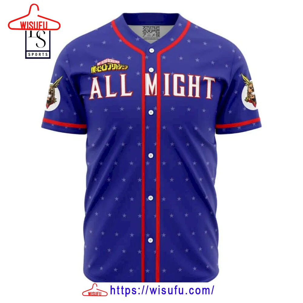 All Might My Hero Academia Baseball Jersey, New Fashion Gifts