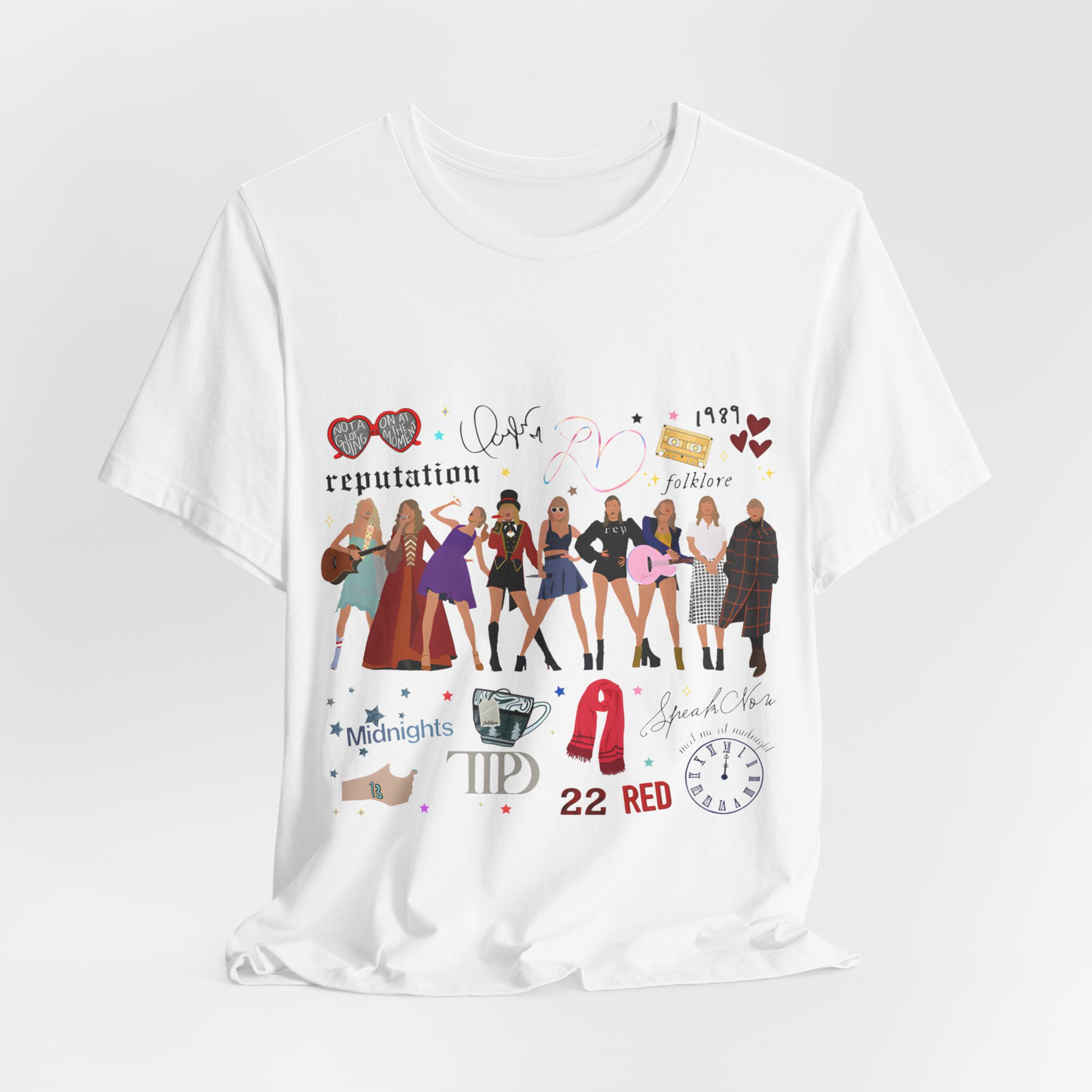 All Music Song Lover Album Taylor Swift Unisex T Shirt-White