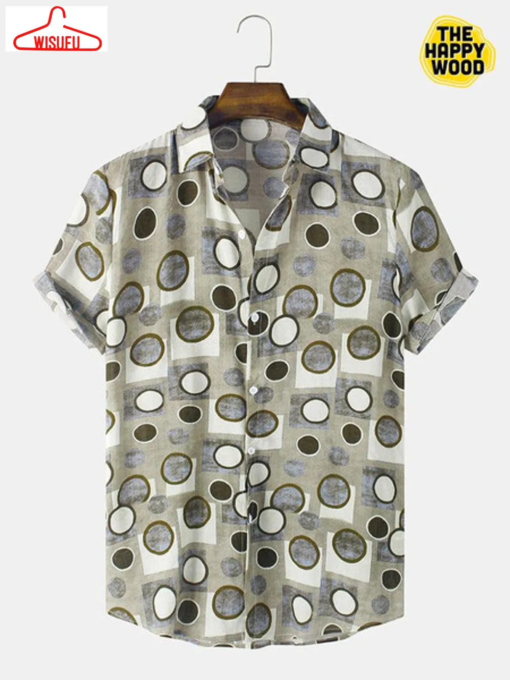 All Over Polka Dot Geo Print Hawaiian Best Gift Ideas, New Fashion Gifts