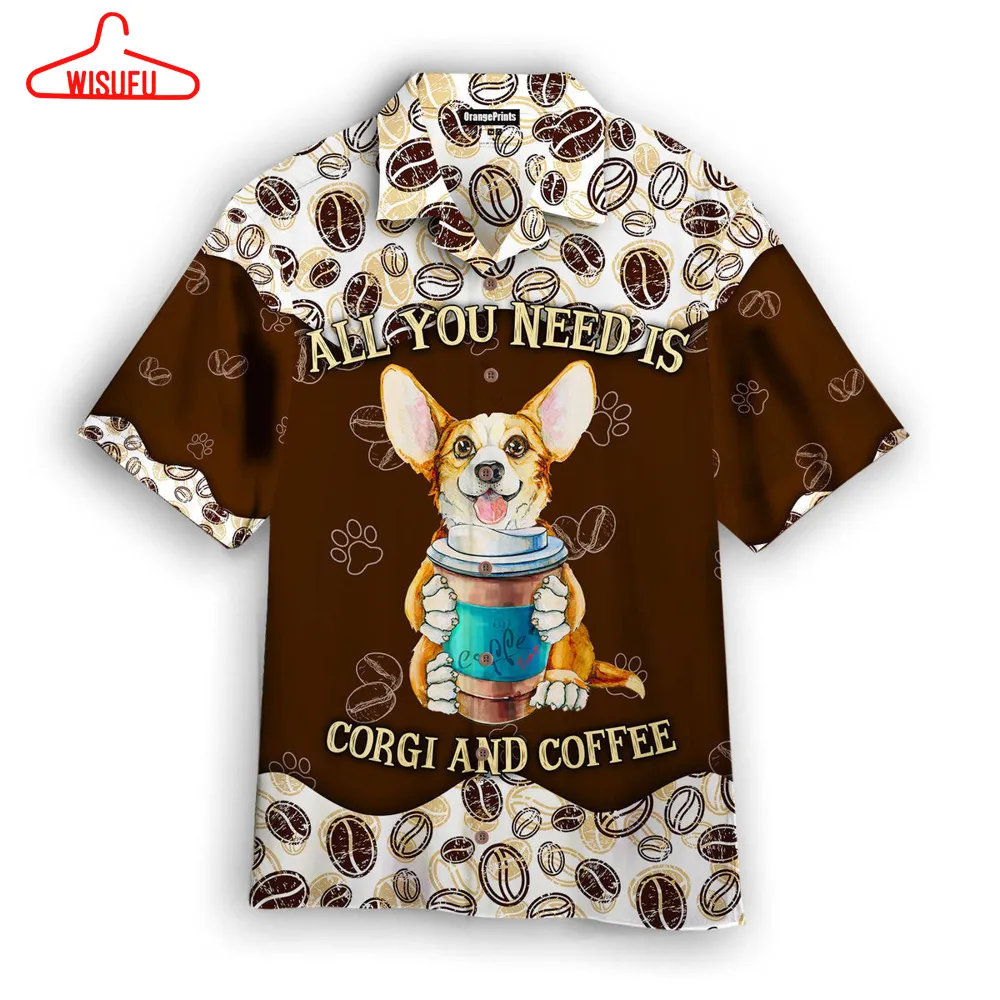 All You Needs Is Dog And Coffee Hawaiian Shirt