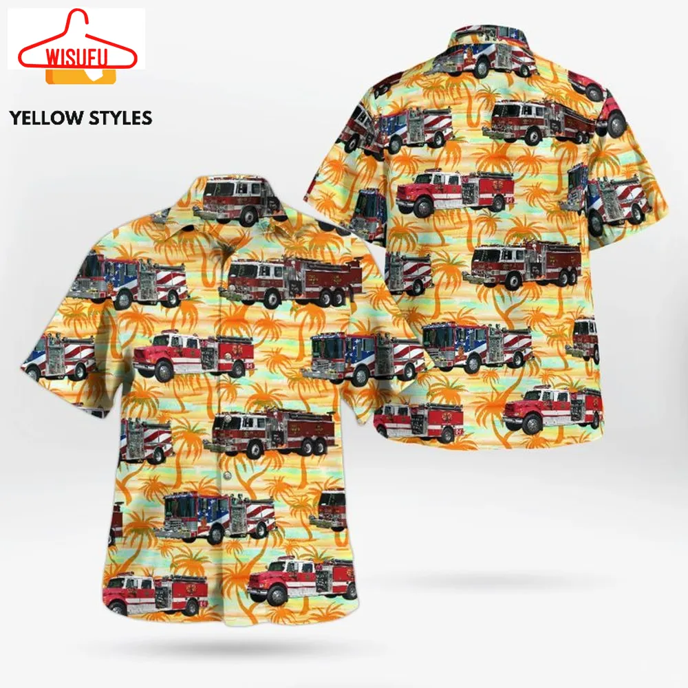 Allen City Floyd County Allen Volunteer Fire Department Hawaiian Shirt, New Fashion Gifts