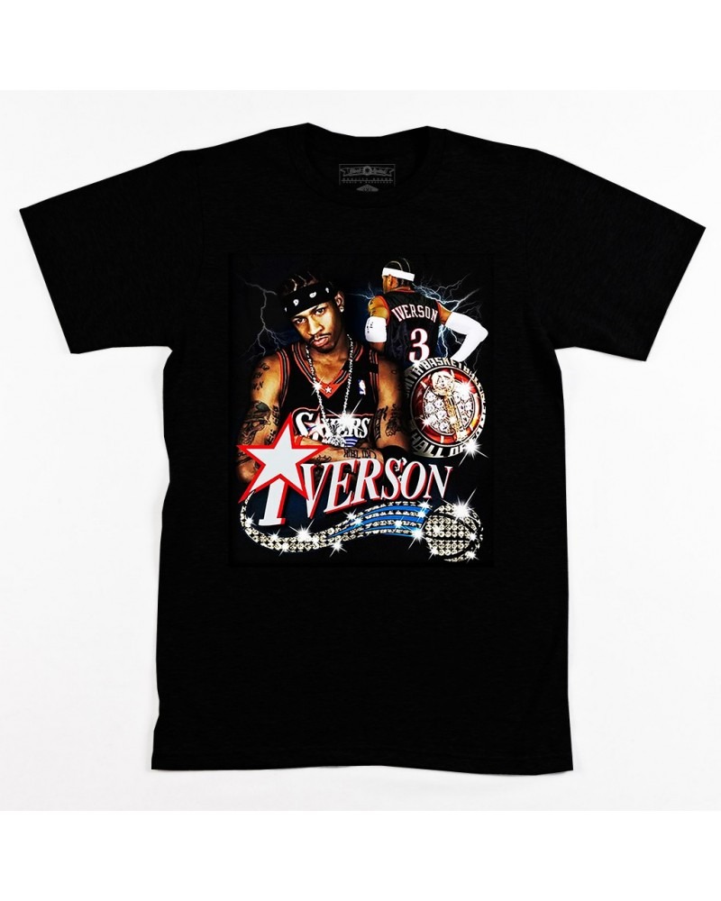 Allen Iverson Sixers Retro Tee - Black