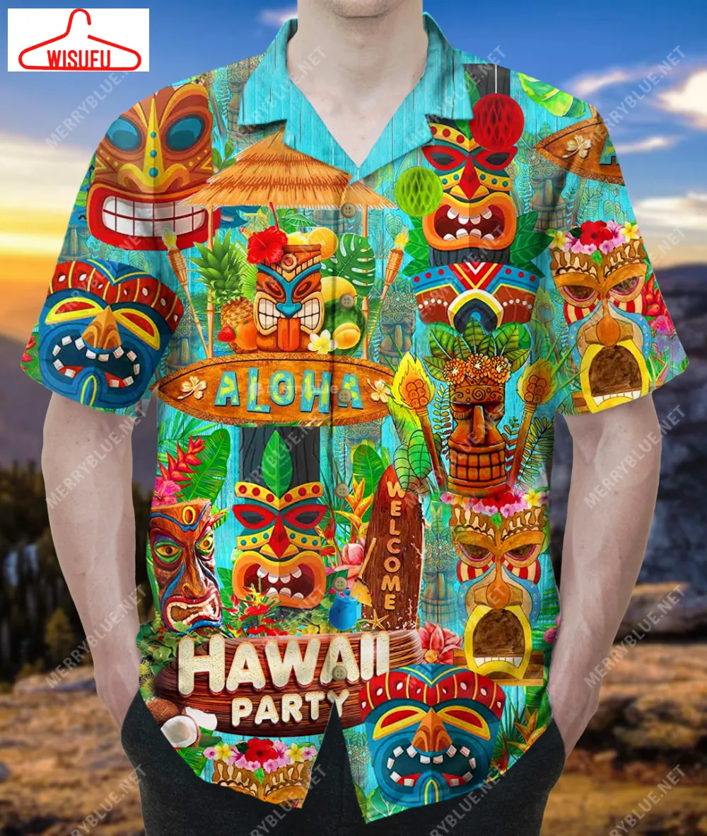 Aloha Hawaii Party Unisex Hawaiian Shirt, New Hawaiian Holiday Outfits, New Fashion Gifts