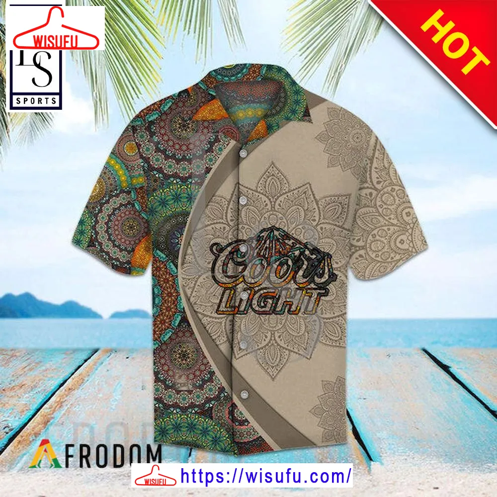 Aloha Mandala Coors Light Hawaii Shirt, New Fashion Gifts