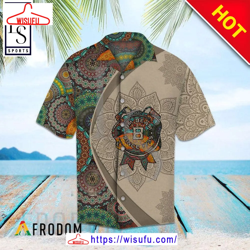 Aloha Mandala Jim Beam Hawaii Shirt, New Fashion Gifts