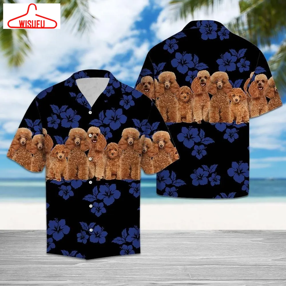 Aloha Shirt Awesome Poodle Tg5721 Â Hawaiian Shirt, New Hawaiian Holiday Outfits, New Fashion Gifts Vtbl91721