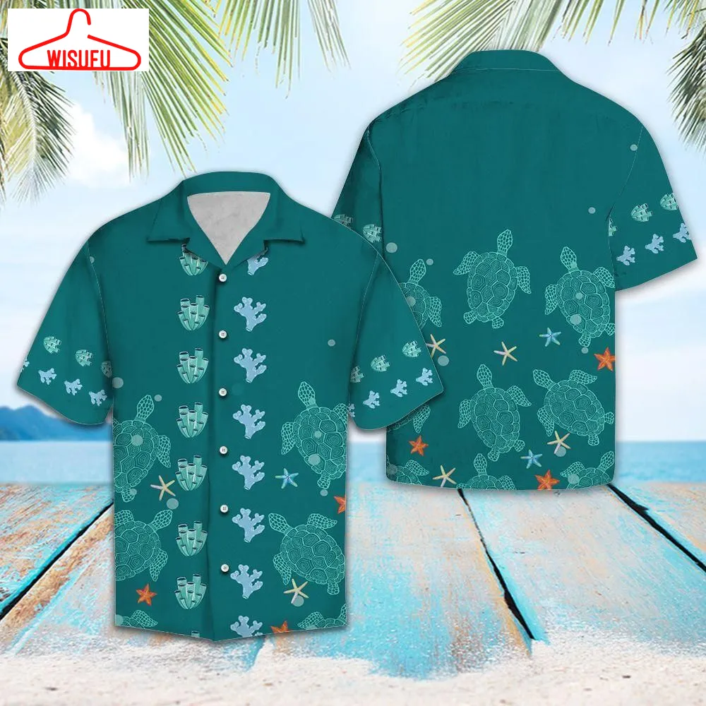 Aloha Shirt Lovely Turtle Tg5721 Â Hawaiian Shirt, New Hawaiian Holiday Outfits, New Fashion Gifts