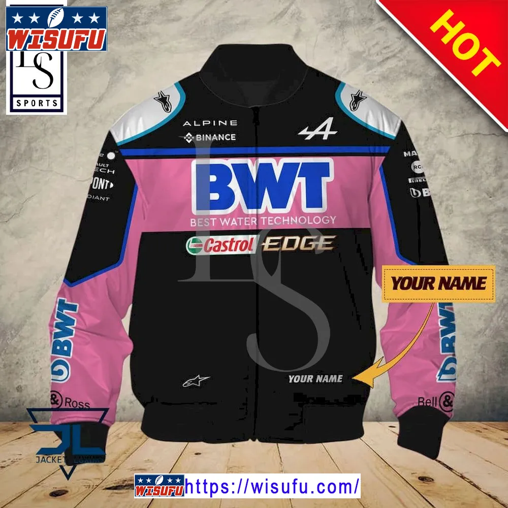 Alpine F1 Team Personalized Bomber Jacket