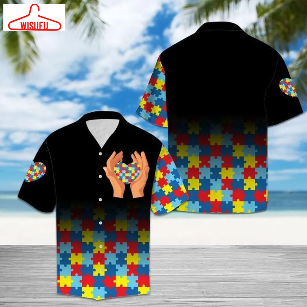 Amazing Autism Hawaiian Shirt - For Men & Women - Adult - Hw5960, New Hawaiian Holiday Outfits, New Fashion Gifts