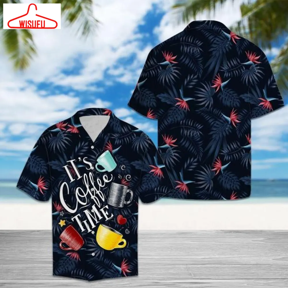 Amazing Coffee Time Ht30702 Â Hawaiian Shirt, New Hawaiian Holiday Outfits, New Fashion Gifts Vtbl89361