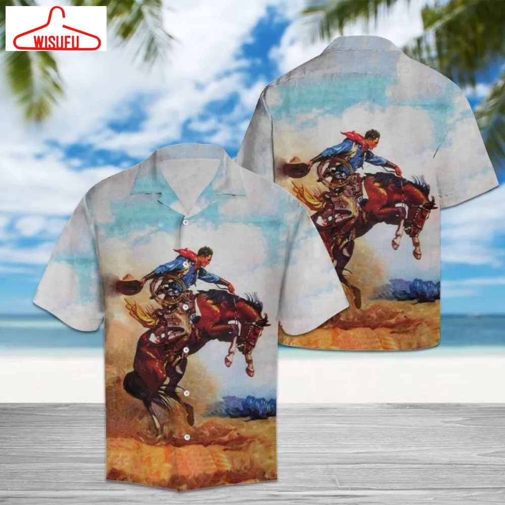 Amazing Cowboy Ht17701 - Hawaiian Shirt, New Hawaiian Holiday Outfits, New Fashion Gifts