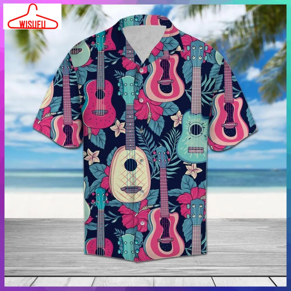 Amazing Guitar Hawaiian Shirt Pre10922, New Hawaiian Holiday Outfits, New Fashion Gifts