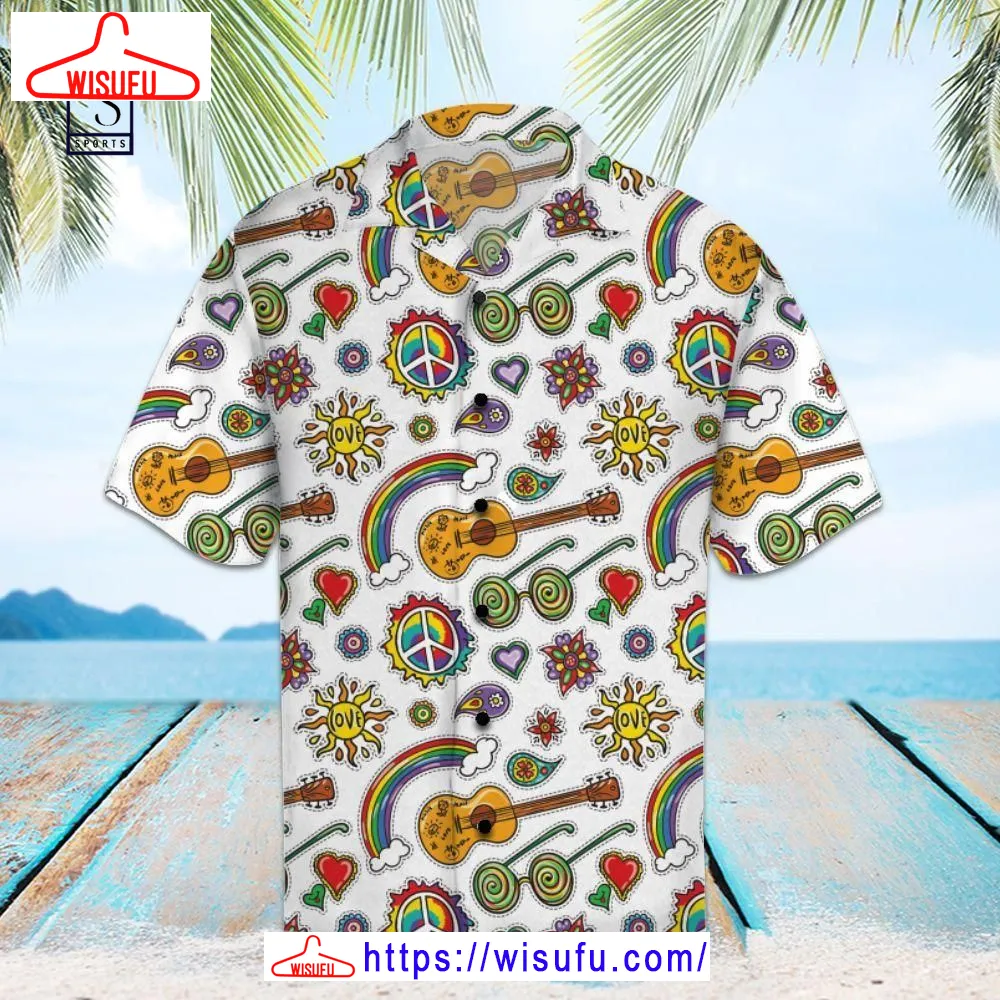 Amazing Hippie Colorful Hawaiian Shirt, New Fashion Gifts