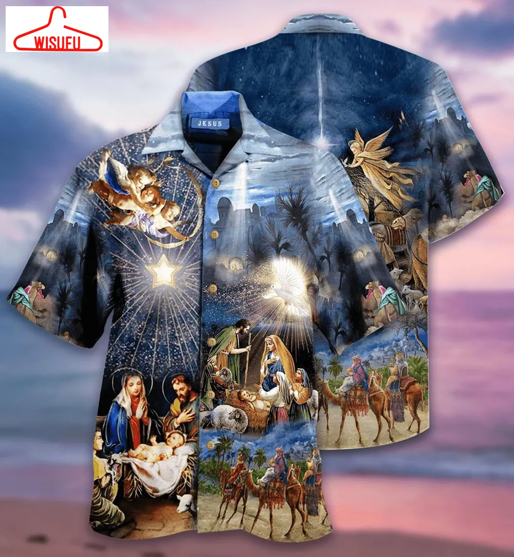 Amazing Jesus Was Born Christmas Day Unise-x Hawaiian Shirt