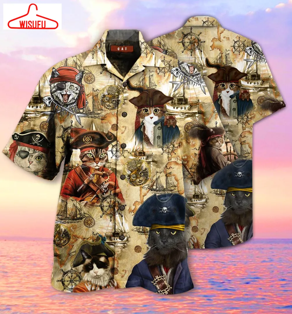 Amazing Pirate Cat Hawaiian Shirt