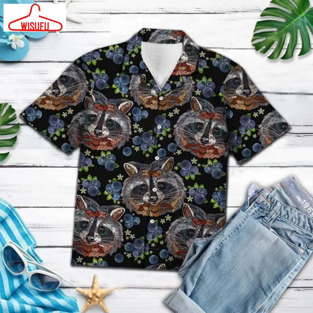 Amazing Raccoons H11836 - Hawaiian Shirt, New Hawaiian Holiday Outfits, New Fashion Gifts